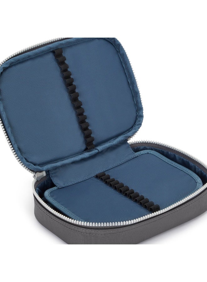 kipling 100 Pens Large Kids School Pen Case Holds 100 Pens, 0.30 kg, 1.5L - Back To Grey (Grey) - Image 5