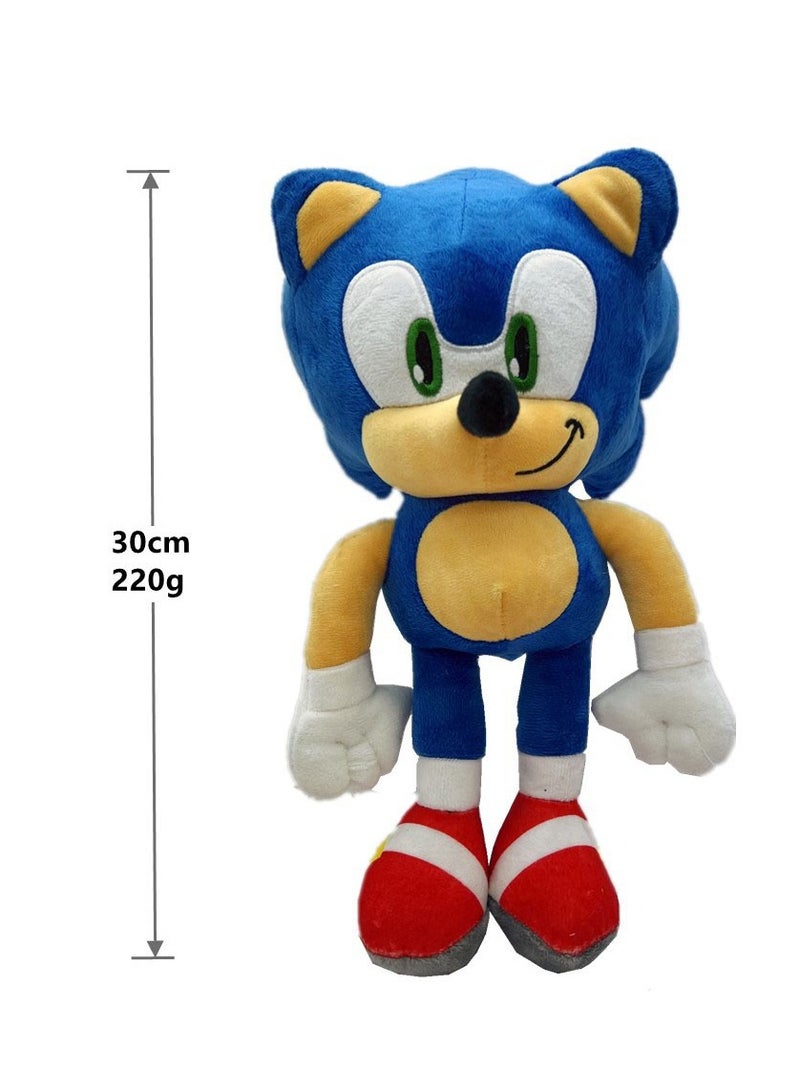 Super Sonic Plush Toy - Super Sonic Blue Sonic Shat Doll - 12 Inch Supersonic Collectible Toy - Image 4