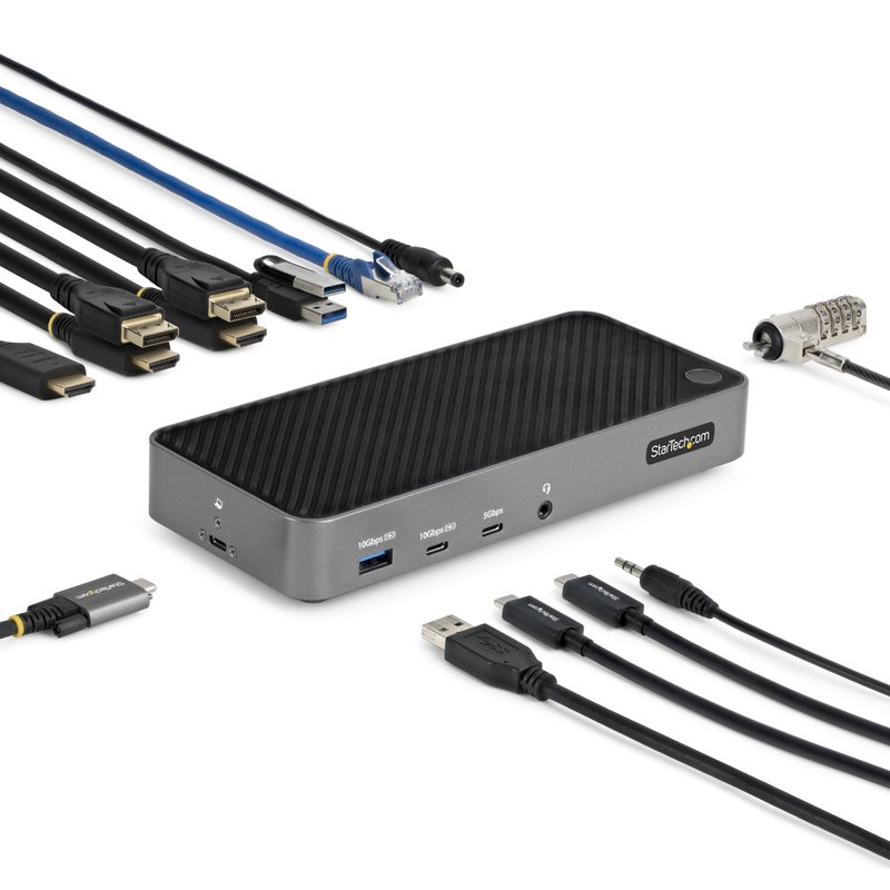 Startech.com StarTechcom USBC Triple Monitor Docking Station for MacBook Pro Air M1 M2 M3 M4 Windows Universal 4K HDMI DP Dock Thunderbolt Compatible 100W Laptop Charging 116NUSBCDOCK - Image 2