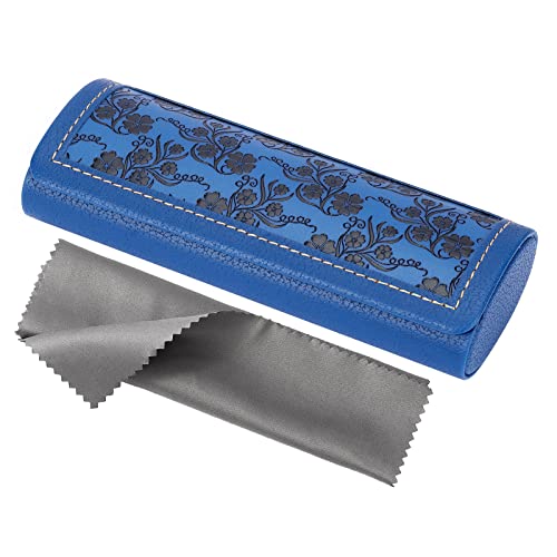 Vemiss Hard Shell Eyeglass Cases, Lightweight Portable Glasses Case for Women Men (H-blue) - Image 1