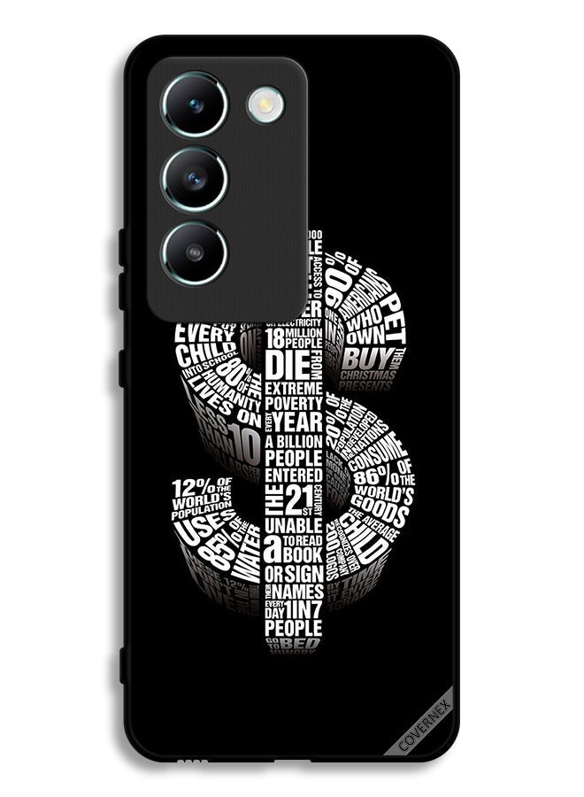 Covernex Vivo Y100 4G Protective Case Cover Calligraphy Dollar - Image 1