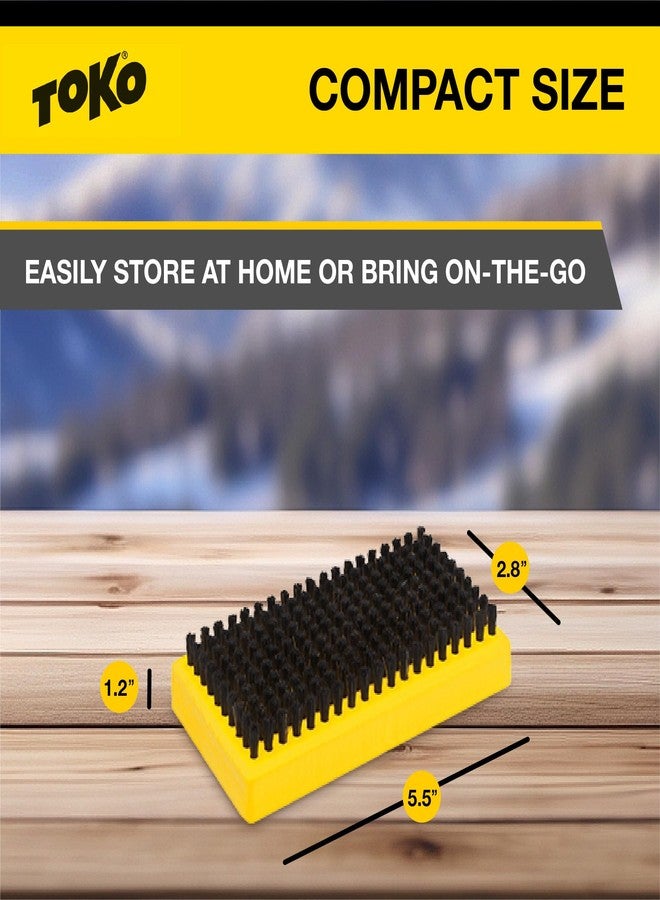 TOKO Ski Snowboard Waxing Brush 10mm Horsehair Brush - Image 3