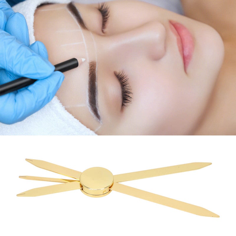 Adjustable Eyebrow Ruler: Stainless Steel Material + Accurate Positioning + Compact Compass Design - Brow Measuring Tool for Novices and Tattoo Workers - Image 5
