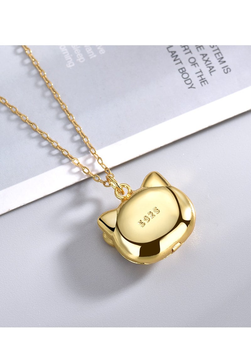 Hello Kitty Hello Kitty Gold Pendant Necklace with Open Cover  - Image 3