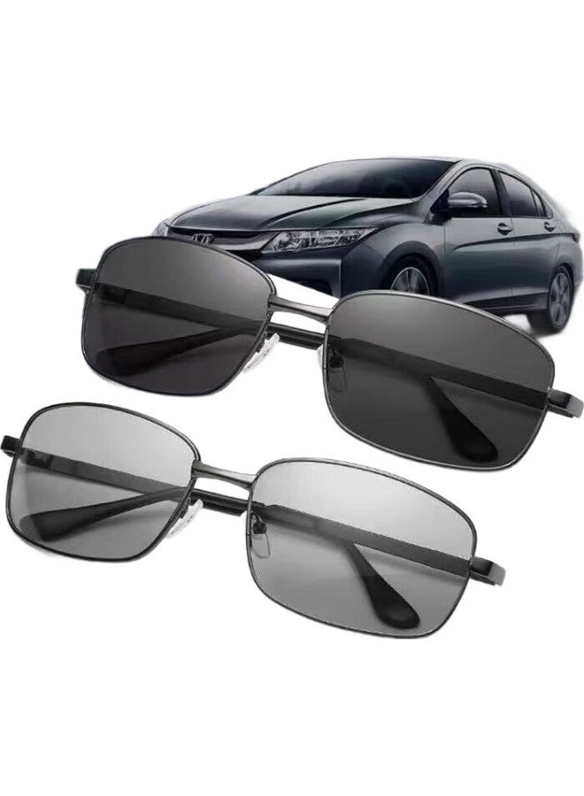 Boshide نظارات القيادة، نظارات شمسية، نظارات شمسية متغيرة اللون نهاراً وليلاً، نظارات شمسية متغيرة اللون للاستخدام نهاراً وليلاً - Image 1