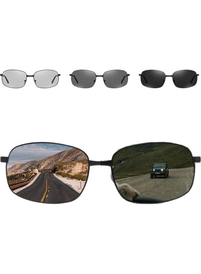 Boshide نظارات القيادة، نظارات شمسية، نظارات شمسية متغيرة اللون نهاراً وليلاً، نظارات شمسية متغيرة اللون للاستخدام نهاراً وليلاً - Image 2