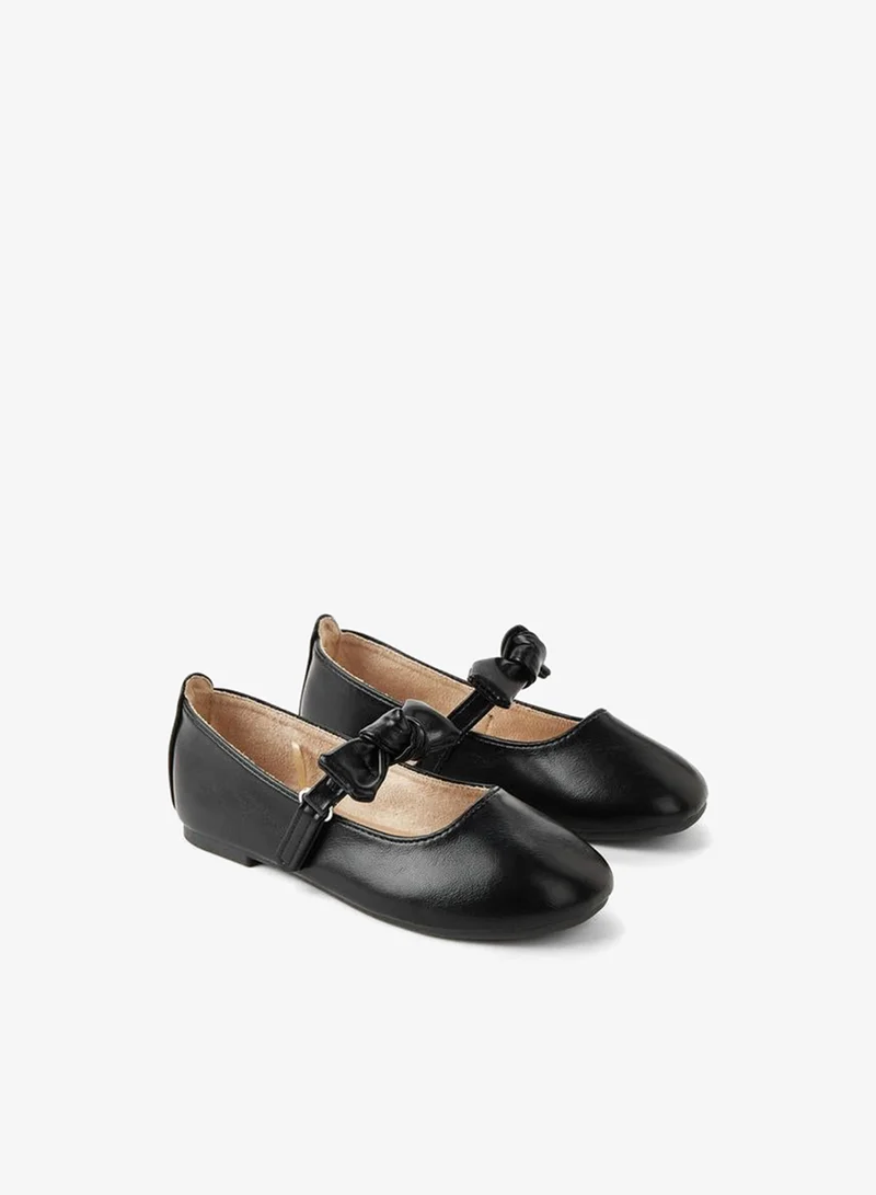 JUNIORS Girls Hook & Loop Ballerina Shoes