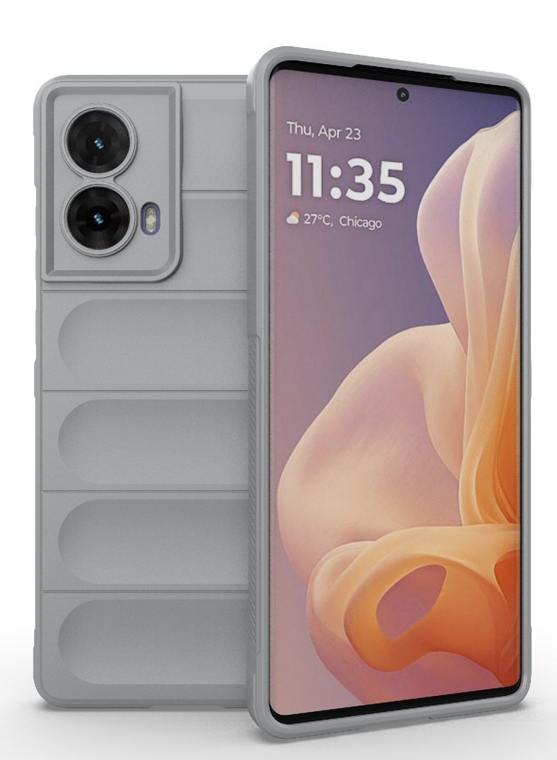Phone case cover Magic Shield TPU + Silicone Shockproof Phone Case For  Moto G85 (Grey) - Image 1