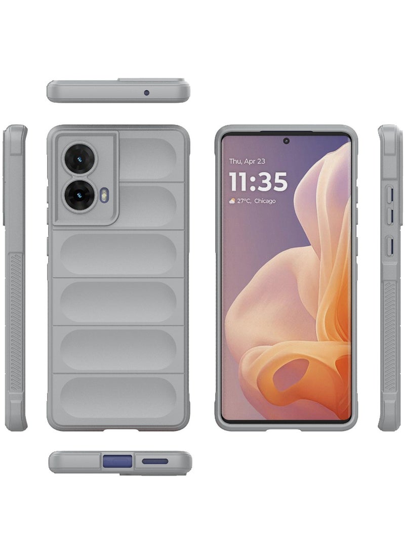 Phone case cover Magic Shield TPU + Silicone Shockproof Phone Case For  Moto G85 (Grey) - Image 2