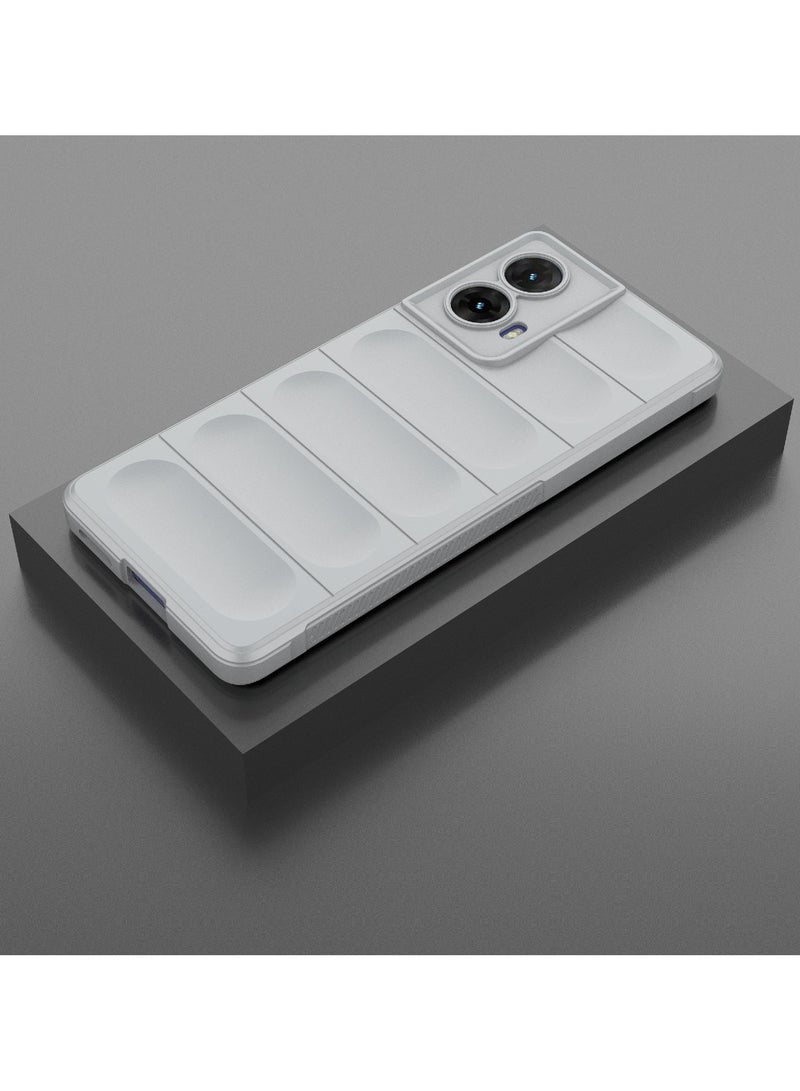 Phone case cover Magic Shield TPU + Silicone Shockproof Phone Case For  Moto G85 (Grey) - Image 3
