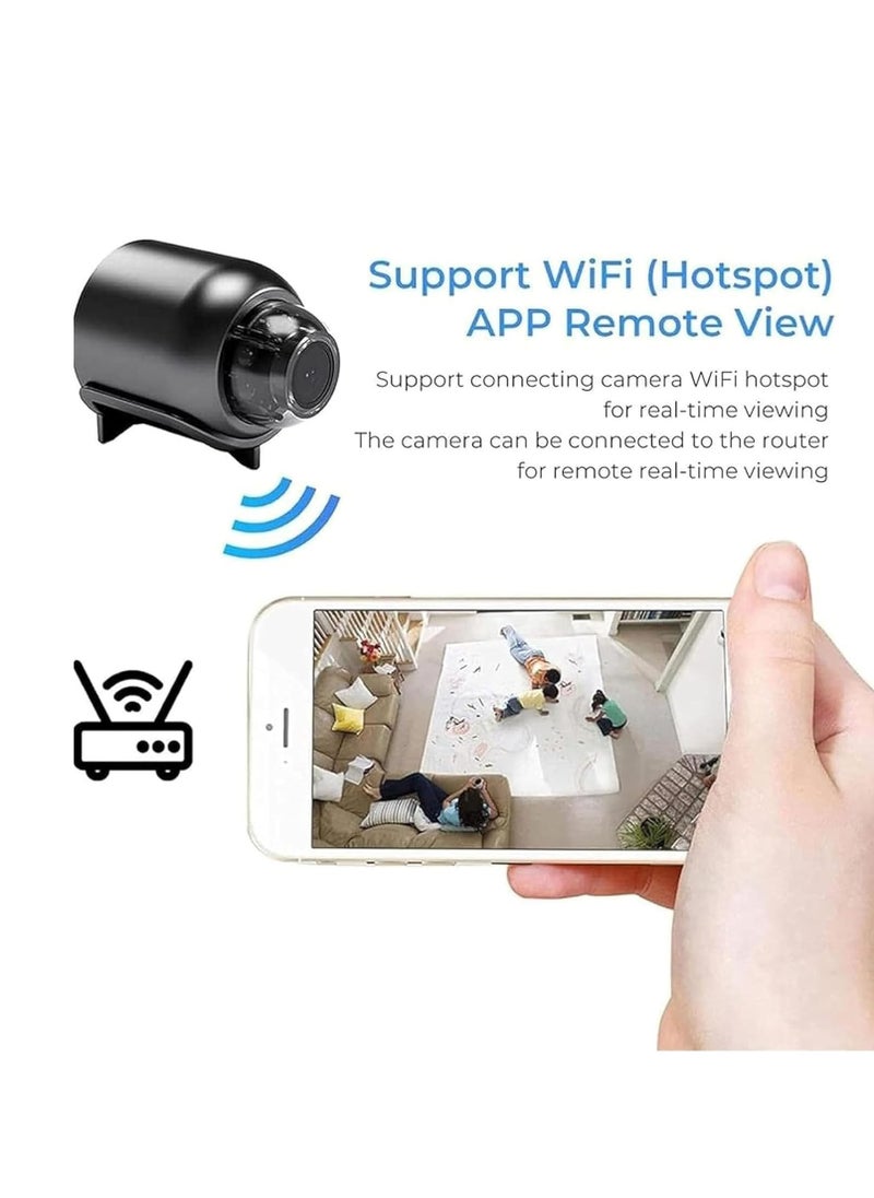JAJEEK 1080P HD Mini WiFi Camera with Night Vision – 5G HD Wireless Security Camera for Home, Office, and Car – Easy Installation, Compact Design, Superior Video Quality, Ideal for Home Security - Image 2