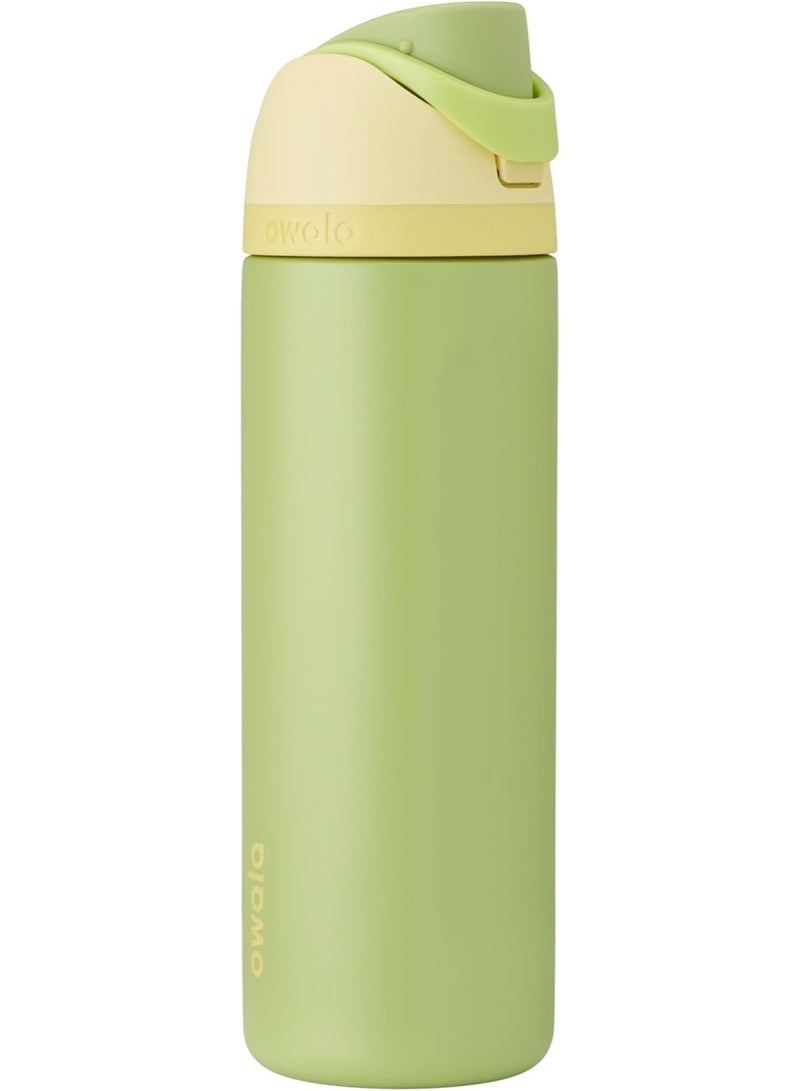 Owala Disney Princess FreeSip Insulated Stainless Steel Water Bottle with Straw and Sticker for Sports and Travel, BPA-Free Sports Water Bottle, 24 oz, Tiana - Image 2