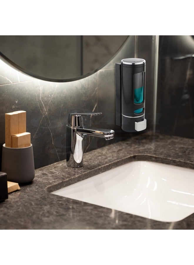 BATH GURU BATH GURU Liquid Sanitizer Shower Gel Dish Wash Soap Dispenser for Bathroom Kitchen Capsule Black 400Ml Pack of (2) (Material: Plastic) - Image 4