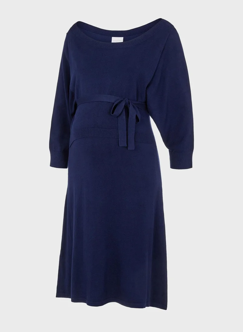 Mamalicious Knit 3/4Th Sleeve Dress