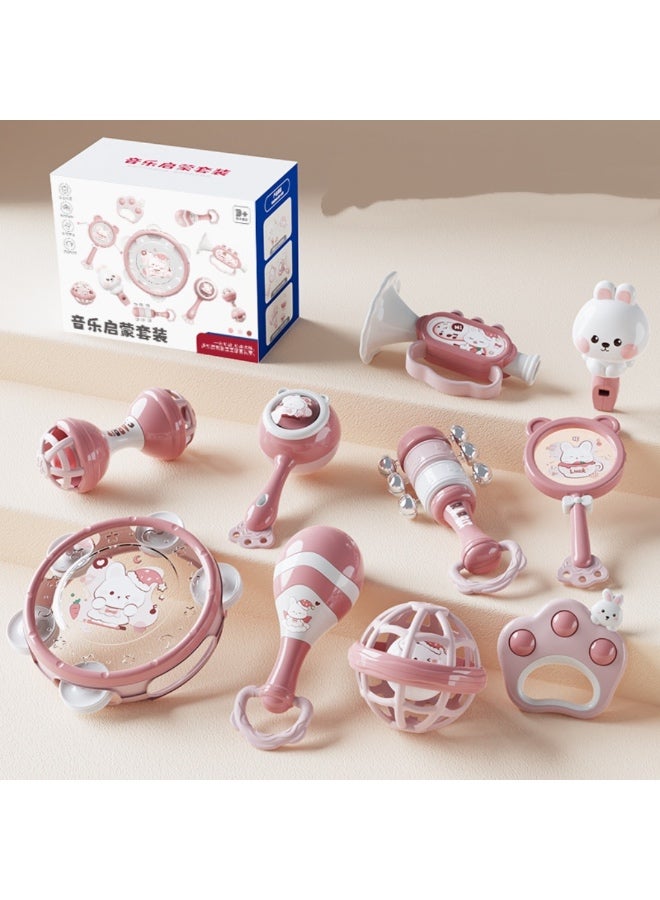 10PCS Baby Rattles Toys Set Infant Toys for 0-3 3-6 Months Newborn Baby Toy, Infant Shaker Grab and Spin Rattles Toy for Babies 0-6-12 Months - Image 1