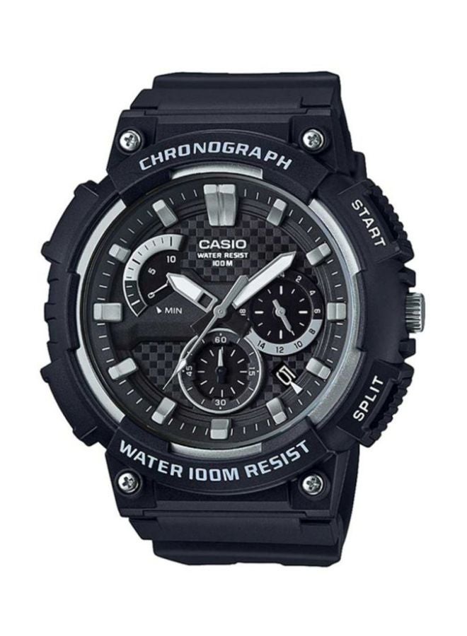 CASIO Men Resin Analog Watch MCW-200H-1AVDF - 56 mm - Black - Image 1