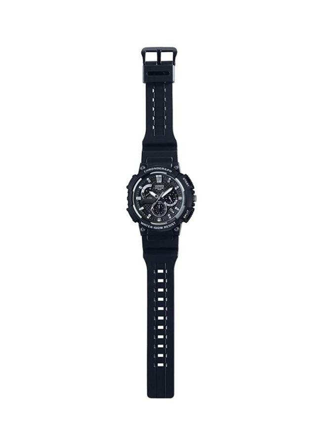 CASIO Men Resin Analog Watch MCW-200H-1AVDF - 56 mm - Black - Image 5