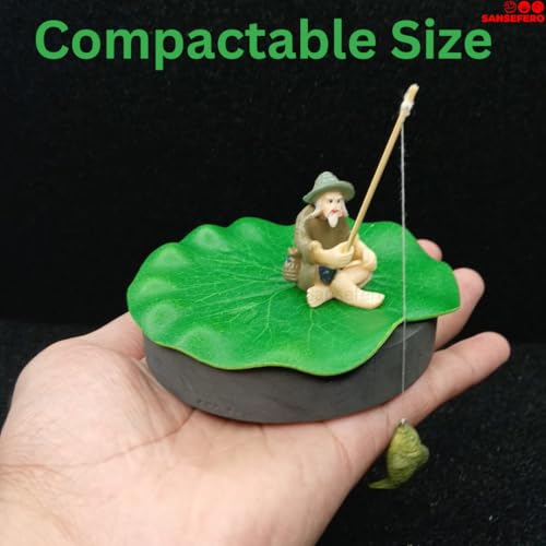 SANSEFERO Floating Mini Cute Fisherman for Aquarium Fish Tank Decorative Simulation Ornaments Toy for Aquarium Decoration (Fisherman) - Image 2