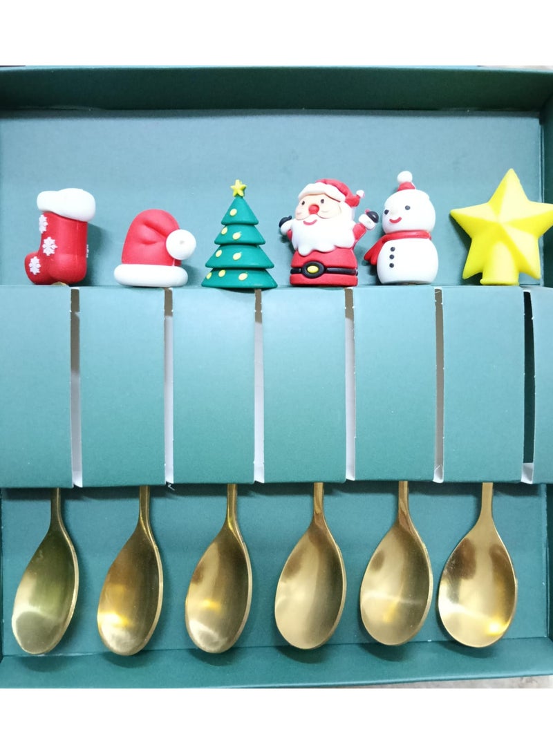 6-Piece Colorful Spoon Set – Ideal for Ice Cream, Fruit Salad, and Baby Use – Multi-Colored & Multi-Shaped  - Image 4