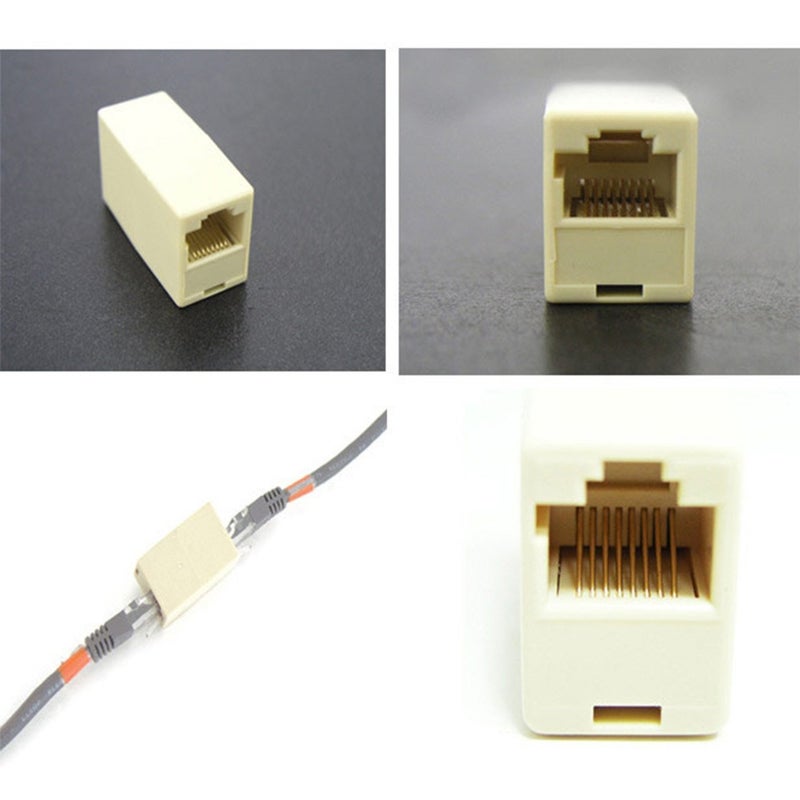 CARE CASE حافظة كير™ موصل RJ45 CAT5E CAT6 موصل شبكة إيثرنت LAN موصل أنثوي إلى أنثوي لأسلاك RJ45/Lan. (عبوة من 2) - Image 3