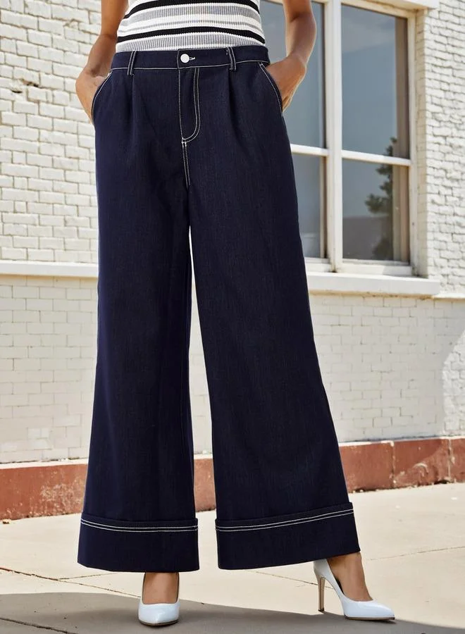 2Xtremz 2Xtremz Pleated Wide Leg Trousers
