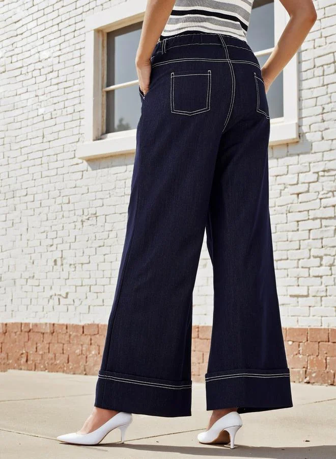 2Xtremz 2Xtremz Pleated Wide Leg Trousers