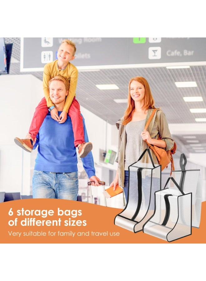 Arabest 6Pcs Portable Boots Storage Bag, 3 Sizes Waterproof Shoe Bag Boots, Tall Boot Carry Bag, Lightweight Wear Resistant Boot Storage Organizer Tall Boots Bags for Home Travels - Image 2