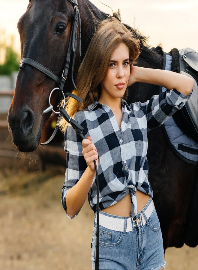 Andibro 2pcs 1.5in Elastic Equestrian Belt, Stretchable Waist Belt Surcingle Buckle Horse Bit Belt for Horseback Riding Sport - Image 5