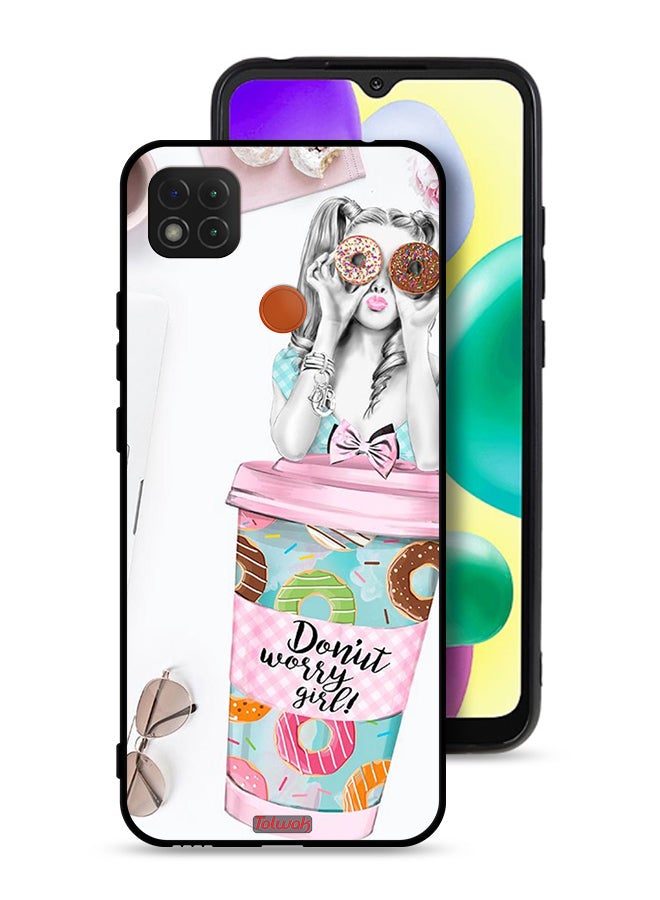 Tolwak Xiaomi Redmi 10A Protective Case Cover Donut Worry Girl - Image 1