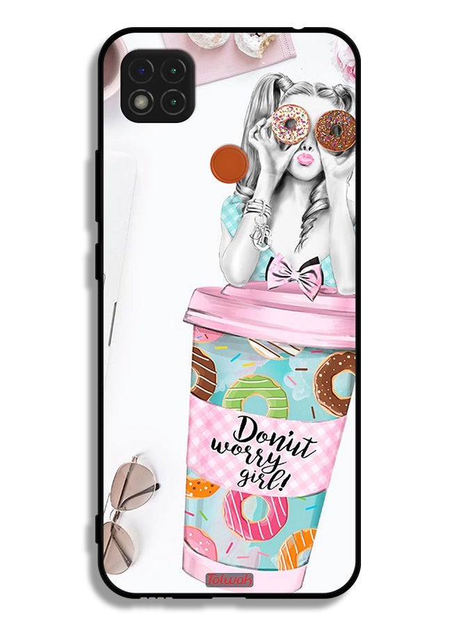 Tolwak Xiaomi Redmi 10A Protective Case Cover Donut Worry Girl - Image 2