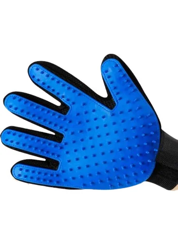 5 دي ام Pet Hair Picking Glove Blue