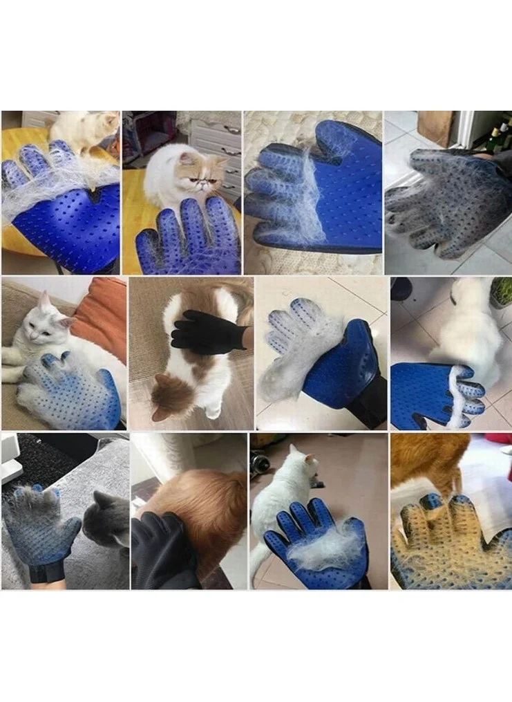 5 دي ام Pet Hair Picking Glove Blue