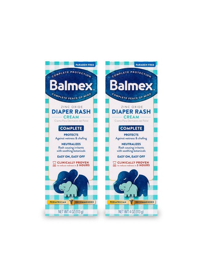 CHATTEM Balmex Diaper Rash Cream 4 Oz. 2 Pack - Image 1