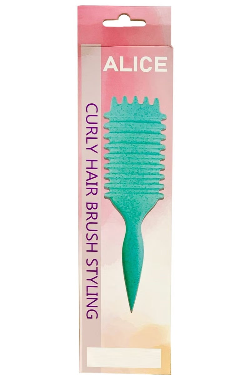 Alice - Brush, Curly Hair Brush Styling, Wet & Dry Detangler Hair Brush, The Essential Tool For Shaping & Styling Your Curls, Achieve Perfectly Defined (Mint Green)