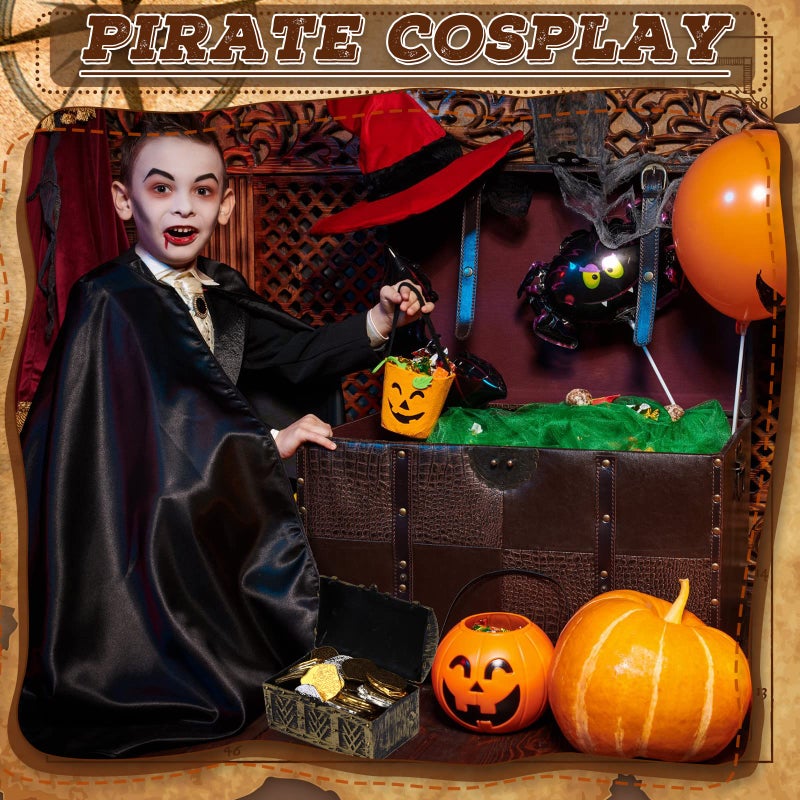 Hanaive 100 Pcs Metal Pirate Coins Treasure Chest Spanish Doubloon Fake Coins Tokens for Kids Board Games Pirate Party Cosplay (Novelty Style) - Image 5