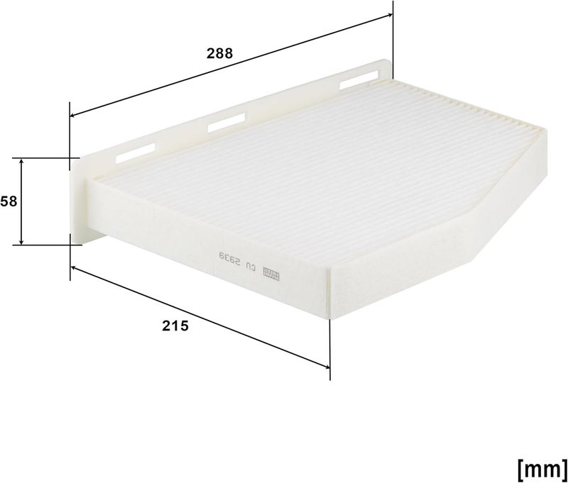 MANN FILTER Transit damage prevent build MANN-FILTER CU 2939 Cabin Air Filter Rack friendly - Image 3