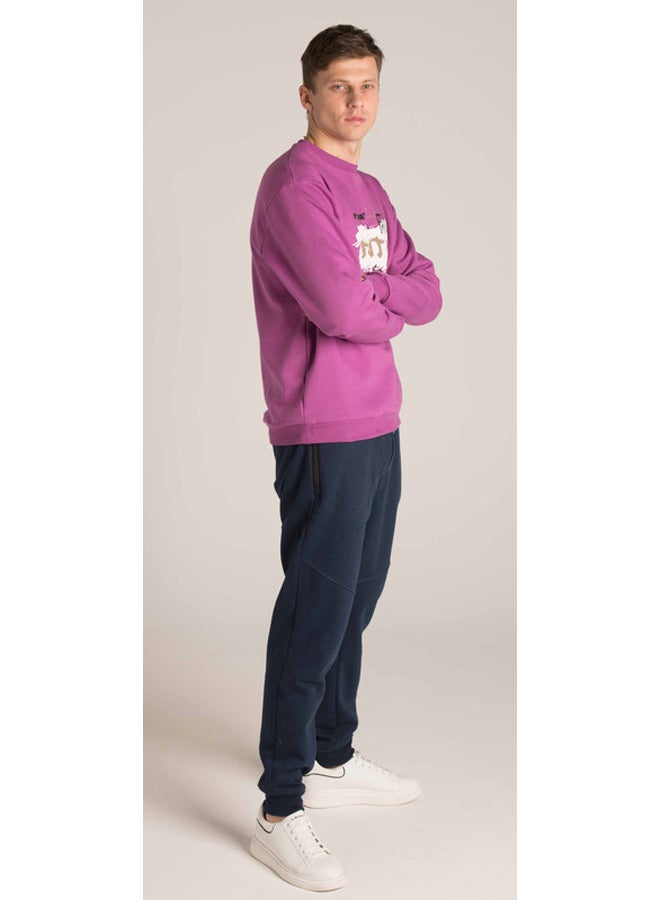 Marco Bergamo ELASTIC WAIST PLAIN SWEATPANTS - Image 2