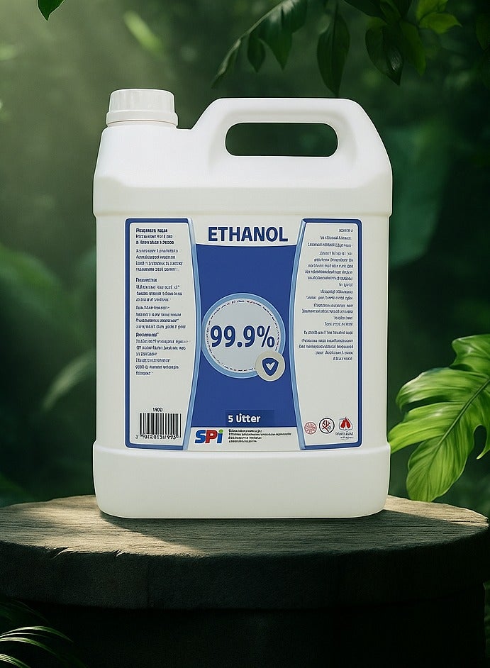 إس بي أي محلول إيثانول 99.9% معقم طبي نقي لتطهير الأسطح والأدوات فعال ضد الجراثيم والفيروسات من إس بي آي ( 5 لتر ) - Image 1
