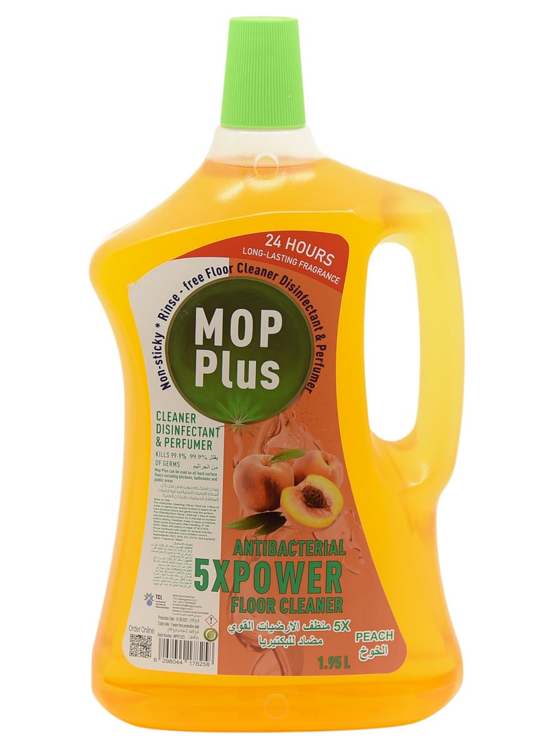 TCL Mop Plus Antibacterial Power Floor Cleaner Peach 1.95 LT - Image 1