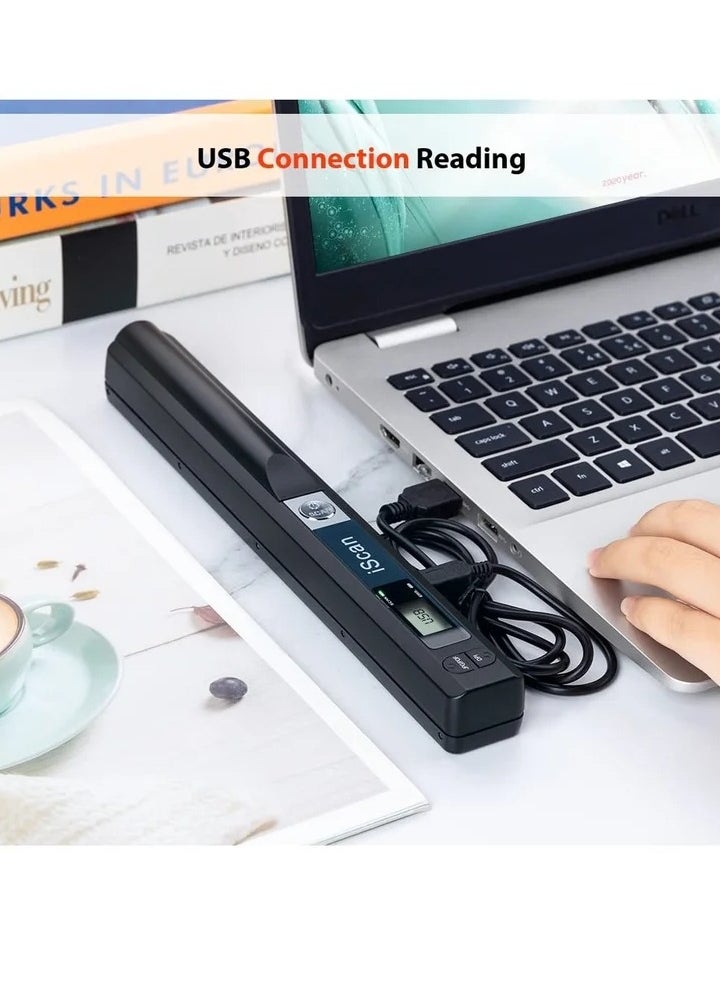 Portable Scanner, Handheld Scanner for Business, Photo Scanner for A4 Documents, Photo, Picture, Receipts, Books, JPG/PDF Format Selection, UP to 900 DPI, with 16G SD Car  - Image 5