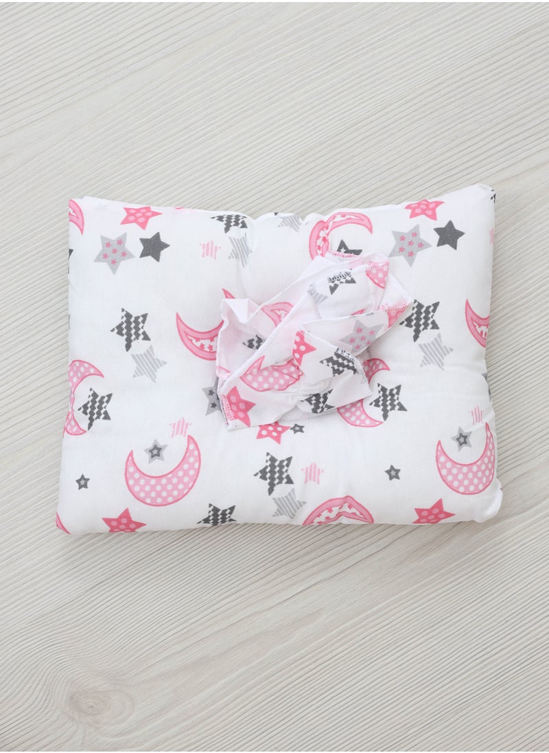 A Set Consisting of a Baby Pillow with a Cover and a Small Self-Made Baby Pillow