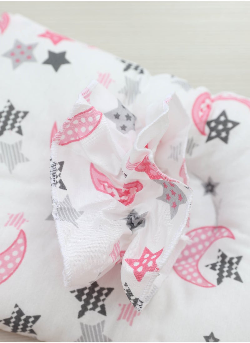 A Set Consisting of a Baby Pillow with a Cover and a Small Self-Made Baby Pillow