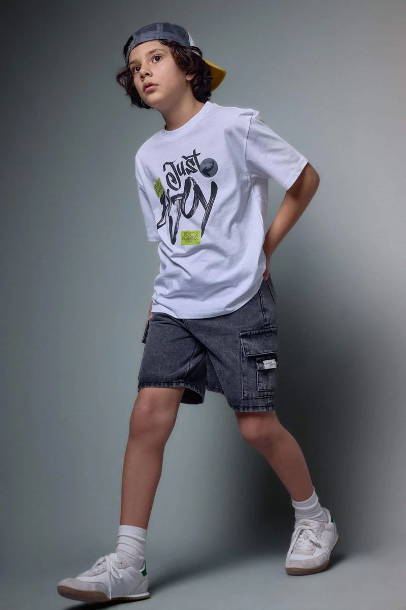 ديفاكتو Boy Denim Shorts
