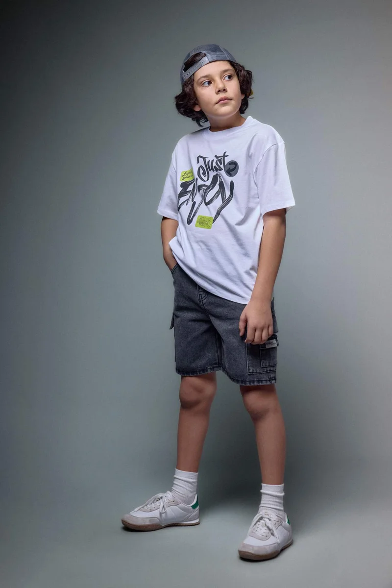 ديفاكتو Boy Denim Shorts