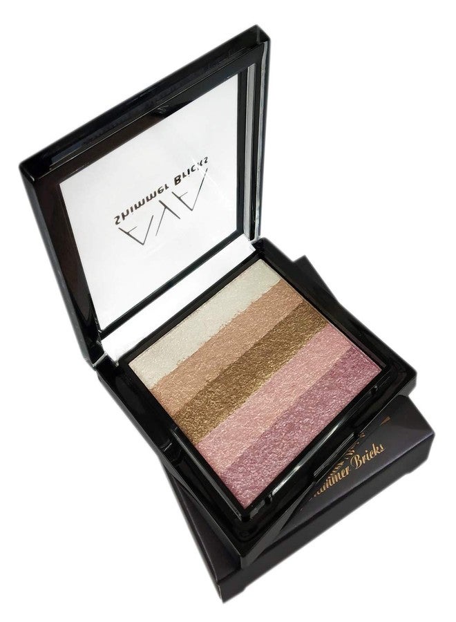 AYA Shimmer Brick Highlighter, Powder Highlighter and Bronzer, Shade 02, Easy-to-Blend Formula - Image 5