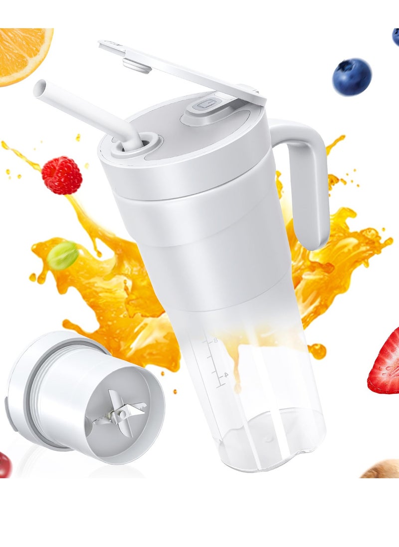 SYOSI - Portable Blender Smoothie Maker 16 Oz Mini 20000rpm Handheld Personal Blender with Leakproof Lid and Sip Spout BPA Free Mixing Juicer Rechargeable Electric Blender Bottles for Home Gym Office - Image 1