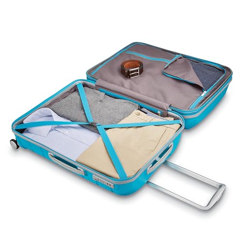Samsonite Freeform Hardside Carry-On Luggage with Spinner Wheels - Hardshell Suitcase - TSA, Airline-Approved - Expandable Hard Shell, Smooth Rolling Wheels for Lightweight Travel - Ocean Blue - Image 3