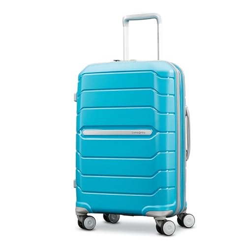 Samsonite Freeform Hardside Carry-On Luggage with Spinner Wheels - Hardshell Suitcase - TSA, Airline-Approved - Expandable Hard Shell, Smooth Rolling Wheels for Lightweight Travel - Ocean Blue - Image 1