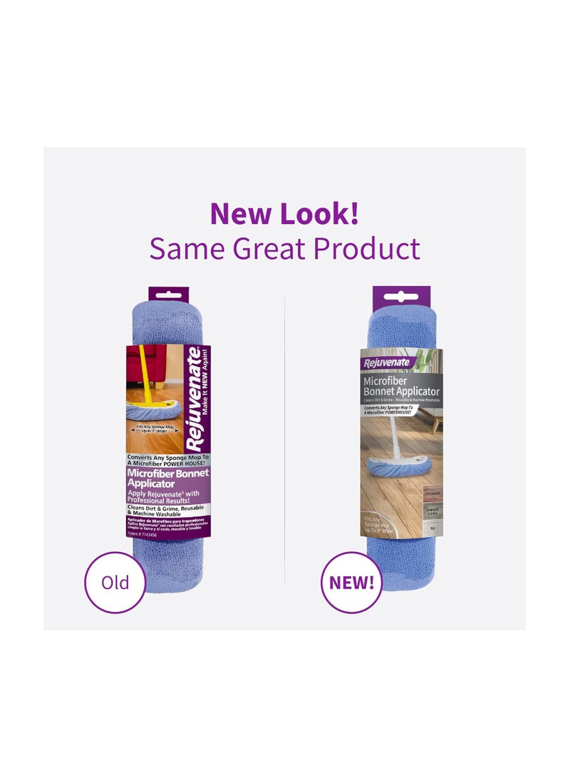 Rejuvenate Microfiber Bonnet Applicator, 1 Count, Converts Any Sponge Mop To A Reusable Microfiber Mop - Image 2