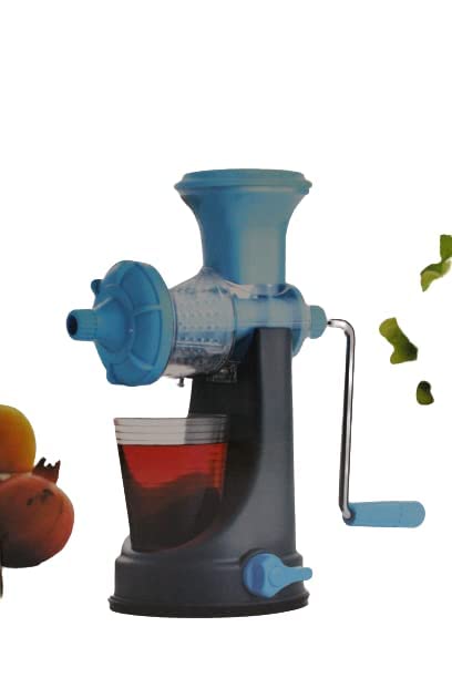 APEX Fruit Vegetable Steel Handle Juicer Vacuum Locking System Shake Smoothies Travel Juicer for All Fruits Juice Maker Machine Multicolor SKY BLUE - Image 2